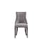 Manhattan Comfort Fifth Avenue Faux Leather Dining Chair Set of Two in Grey and Walnut DC008-GY - alternate 7